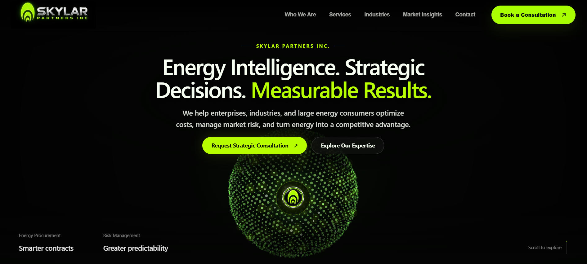 Diseño de página web corporativa para Skylar Partners Inc.