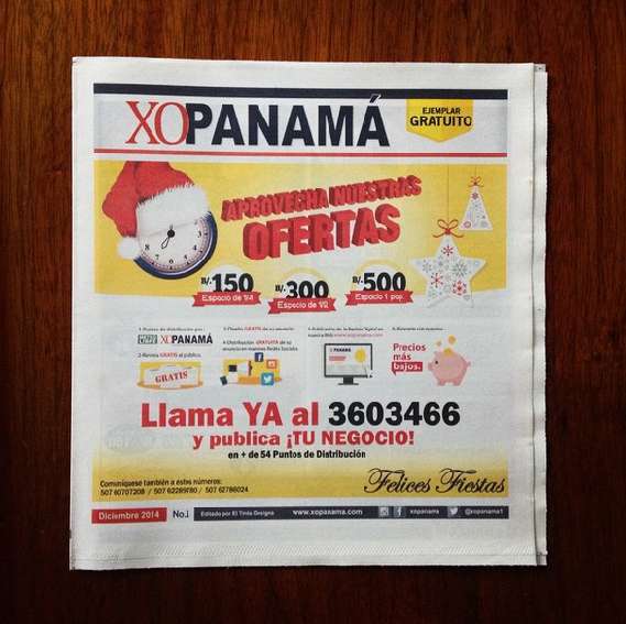 Diseño editorial para periódico promocional