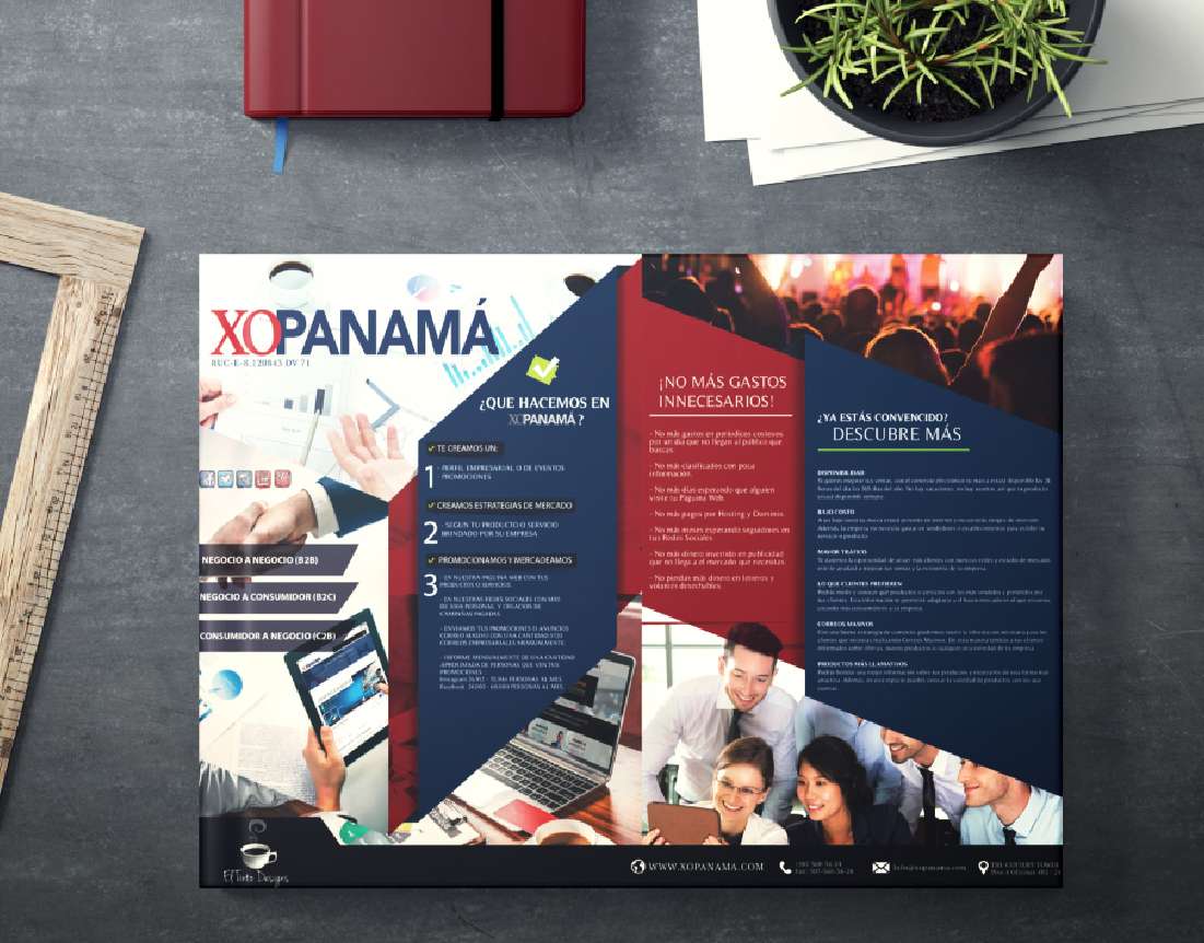 Diseño editorial para folleto o pieza impresa