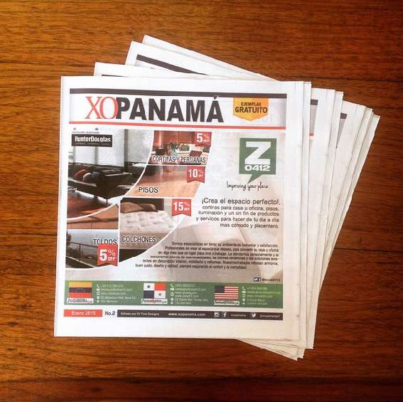 Diseño editorial de material promocional impreso
