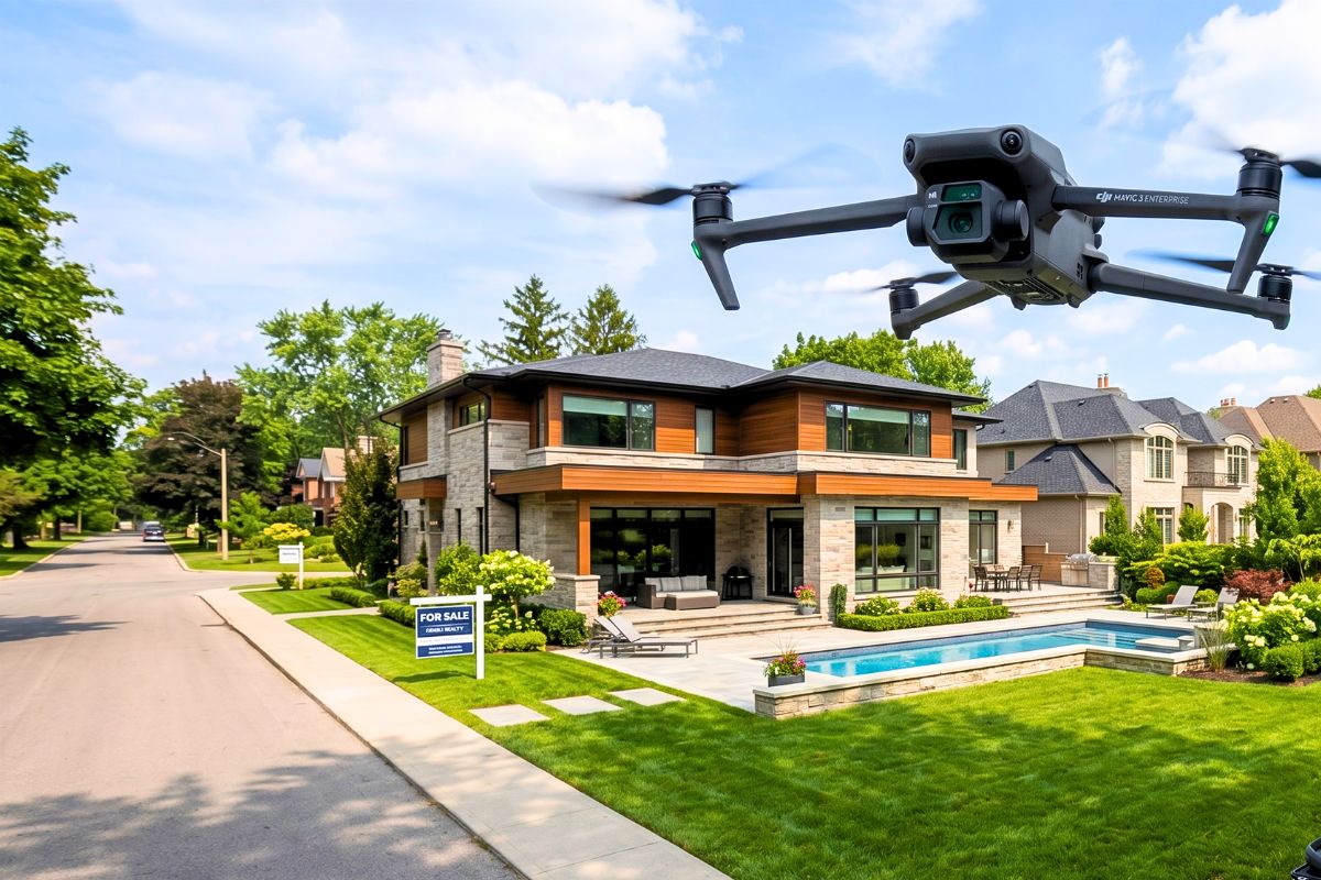 Servicio de dron para casas y propiedades inmobiliarias